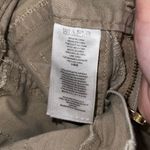 Micheal Kors Khaki Pants Five Pocket Zipper Ankle Gold Button Size 0 Tan Photo 7