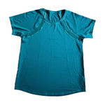 Athleta  TEAL CHI DOT MESH TRAIN TEE  size XS Photo 0