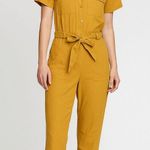 Evereve  mustard yellow jumpsuit size 2‎ NWT Photo 0