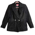 Kate Spade Tinsel Tweed Black Fringe Double Breasted Blazer NWOT Photo 2