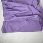 Windsor Light Purple Faux Wrap Front Ponte Knit Ruched Mini Stretch Skirt Photo 3