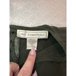 None Silk Essentials 100% Silk Tank Sleeveless Dark Olive Green Top Size XL Photo 5
