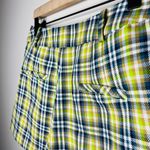 NWT Smythe Lime Plaid Pleated Shorts Retail $425 Clueless Y2K SZ 10/30 Celebrity Green Photo 8