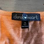 Derek‎ Heart Small Orange Lace Trim Babydoll Blouse Top Long Sleeve Photo 2