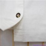 Madewell NEW  Linen-Cotton Puff-Sleeve Mini Dress, lighthouse,‎ size 6 Photo 13