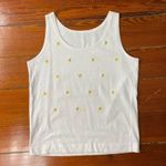 Nautical Star Celestial Yellow Embroidered Layering Tank Sz L White Size L Photo 7