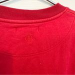 ANINE BING  Sport Red Crew Neck Sweatshirt MEDIUM Photo 5