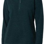 Eddie Bauer 1/4 Zip Sweater sweatshirt mock neck medium green new Photo 0