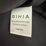 Ginia Freya Mini Dress Silk Black Sleeveless High Neck Size Medium NEW with Tags Photo 7