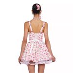 Sugar Thrillz Dolls Kill Pink Floral Magic Moves Corset Mini Dress Size XXL NWT Photo 5