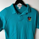 American Vintage Vintage Disney University Polo Shirt Womens Blue Small S Tee Photo 11