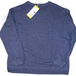 Wildfox SOCIAL Embroidered Blue Sweatshirt size Medium Photo 2