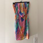 Lilly Pulitzer Windsor Strapless Tube Mini Dress in Cameo White Electric Small Photo 1