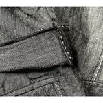 White House | Black Market Black Linen Blend Ruffle V Neck Belted Blazer Jacket 6 Photo 6