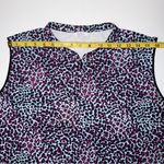 Lady Hagen Stylish Sleeveless‎ Leopard Print  Top Light Blue , Purple and Black Photo 7