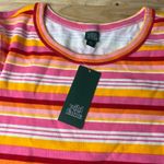 Wild Fable Women's Pink Striped Short Sleeve Fitted T-Shirt - Size XS - NWT Photo 2