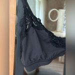 SKIMS  fits everybody lace bralette bra onyx vneck triangle adjustable straps L Photo 6