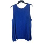 Susan Graver  Sleeveless Soft Textured Knit Royal Blue Tank Top 4X Photo 1