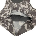 Crane‎ Crop Top Medium Gray Camo Sports Bra Built In Activewear Photo 2