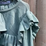 ZARA women’s Ruffle knit sweater with Bow Photo 10