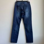 Mott And Bow Boyfriend Jeans Size 26x30 Solid Wash High Rise Comfort Stretch Blue Photo 3