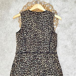 J.Crew Vegas Animal Leopard Print Sheath Dress Knee Length Bi-Stretch Cotton Photo 7