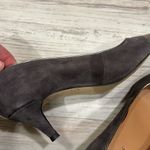 Talbots  grey suede and silvery toed babydoll heels size 7.5 Photo 3