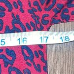 Vfish Womens Shift Dress‎ Knee Length Animal Print Strech Criss Cross Red Small Photo 4