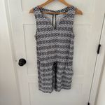 New York & Company Black white Cotton Sleeveless Romper. Size Medium. Photo 1