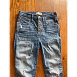 Madewell  10” High-Rise Skinny Raw Hem Cropped Jeans, sz 25 Photo 4