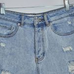 Brandy Melville Melville Cuffed Button-Fly Jean Shorts Size 26  Distressed Shorts Photo 1
