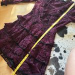 Alexis  Tracie Lace Long Sleeve Tiered Ruffle Dress Cocktail‎ Party Size Large Photo 8