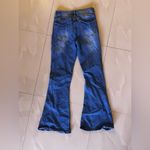 Women's Between US Jeans Wide Leg Jeans Size 9 . Light Blue Ripped In Front. 70s Photo 8