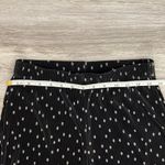 Topshop Black with Silver Polka Dot Stretchy Ribbed Elastic Waist Flared Leg S Photo 7