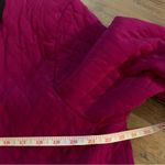 Diane Von Furstenberg  Pink 100% Silk Quilted Light Jacket Pockets Coat M Medium Photo 5