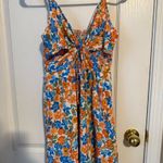 SheIn Floral Spaghetti Strap Tie-Front Dress Photo 0