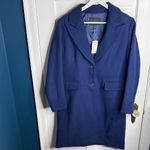 Banana Republic  Mid Length Car Coat Patriot Blue New with Tag Sz Medium Petite Photo 1