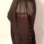 Max and Cleo Little Black Dress Short Sheer Sleeves Photo 3