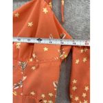 Urban Outfitters  Women's Dress Midi Off Shoulder Orange Floral Size Medium Photo 12