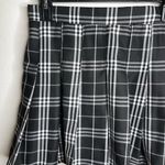 Charlotte Russe Plaid Pleated Tennis Mini Skirt (Black/White) - Small Photo 1