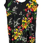Madewell  Ruffle-Strap Wrap Midi Dress in Black Orchid Bouquet Size 12 Photo 13