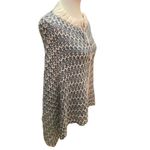 Simply Noelle  Slate Blue & Cream Button Down Poncho/Shawl/Shrug-One Size Photo 5