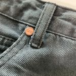 One Teaspoon 4040 Skirt With Low Waist & Raw Hem Size 27 black Denim button fly Photo 8