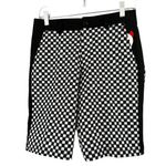 NWT Waac Golf Black White Checkered Golf Shorts Women’s Size 0 Photo 0