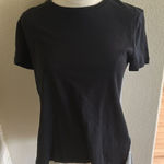 Kate Spade  Black White Broome Street Striped Black Tee Shirt Top Small, NWT Photo 0