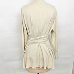 Eloquii  Tie Wrap Tunic crewneck sweater plus size beige Photo 2