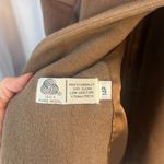 JG Hook Petite Made in USA Brown 100% Pure Wool Trench Coat Size 14P Photo 8