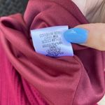 Francesca's NWT Francesca’s Maroon Purple Red Waffle knit boho long sleeve knee length dress Photo 3