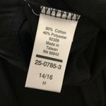 Woman Within  Pants Cropped Wide Leg Knit Stretch Lounge Pockets Black M 14/16 Photo 3