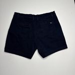 Banana Republic  Women's 5" Black Chino Flat Front Shorts Stretch Classic Size 10 Photo 3